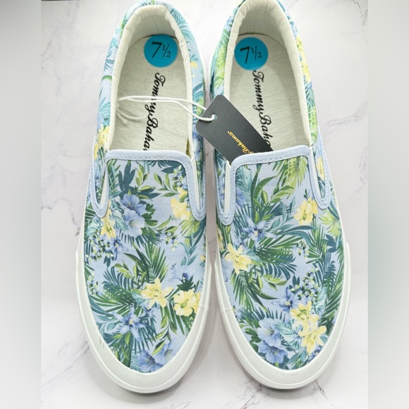 Tommy Hilfiger Shoes - New Tommy Bahama Ferris Blue Floral Tropical Slip On Shoe Canvas Size 7.5 &8.5
